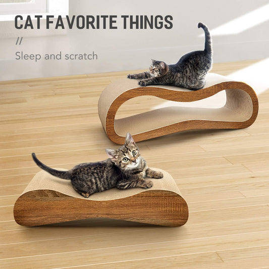 FluffyDream 2 in 1 Cat Scratcher/Lounge Bed