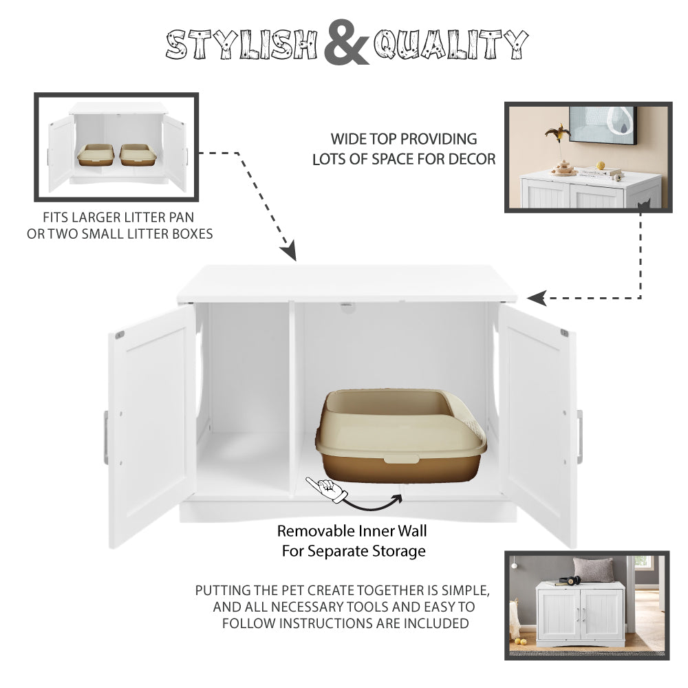 Cat Litter Box Enclosure Furniture