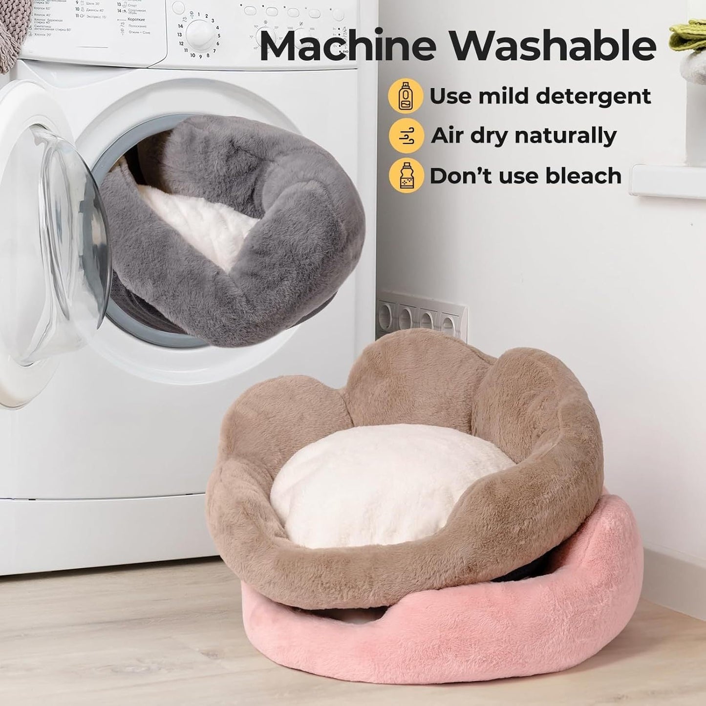 MEWOOFUN Cat Bed, Washable Cat Couch