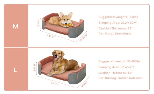 Scandinavian Style Pet Sofa For Indoor