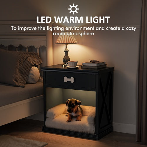 Vintage Small Locker With LED Lights Pet Bed