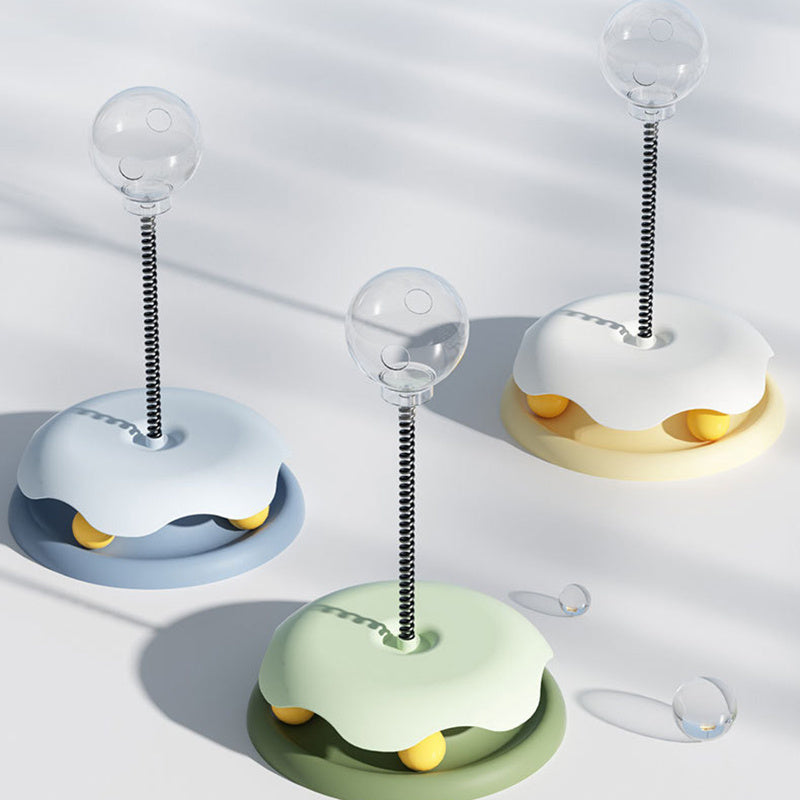 Cat Leakage Food 2 In 1 Toys Turntable Ball Toy