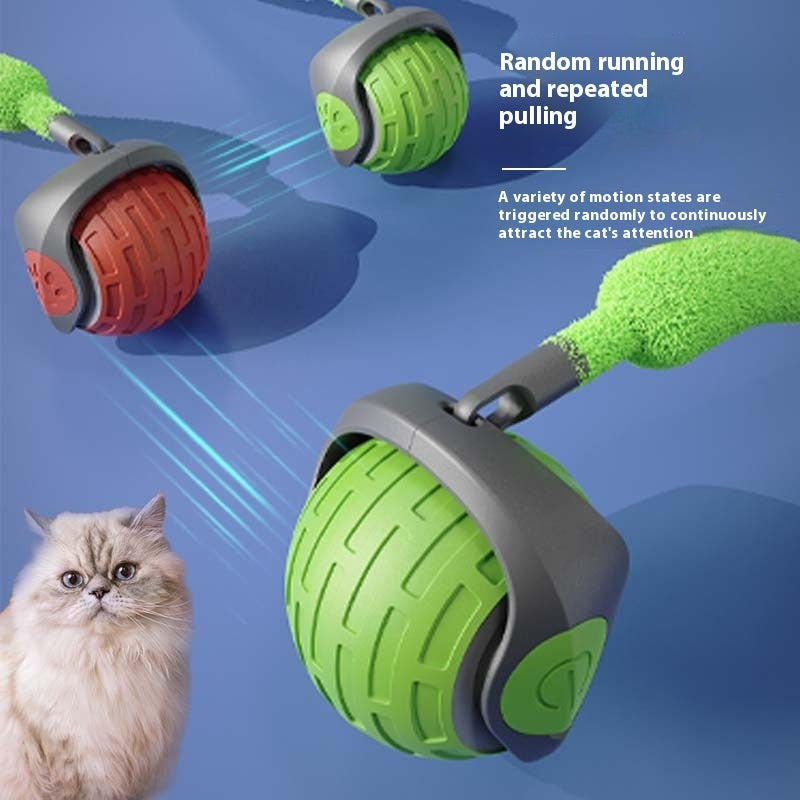 Interactive Cat Toy,  Auto Rolling Ball Toy For Cat