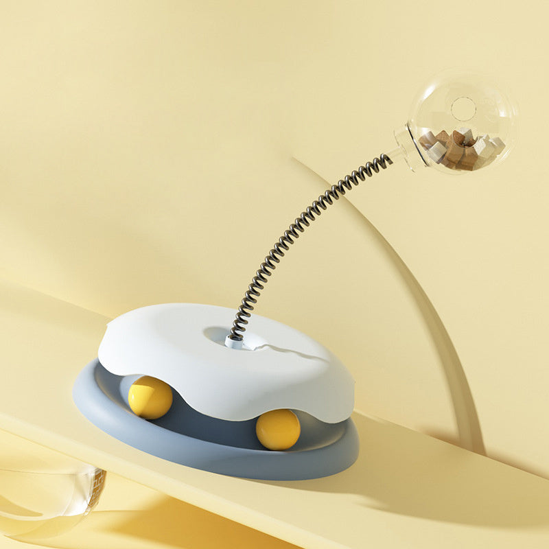 Cat Leakage Food 2 In 1 Toys Turntable Ball Toy