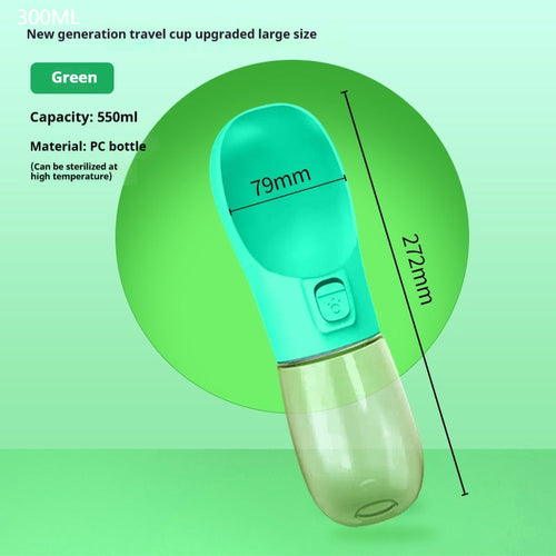 Pet Dog Water Bottle Feeder Bowl Portable Water Food Bottle Pets