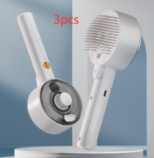 Pet Hair Remover Brush For Dog And Cat, Steam Brush, Self Cleaning