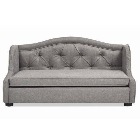 Robin 35 Tufted Wingback Pet Sofa Bed, Medium, Uptown Gray Stain