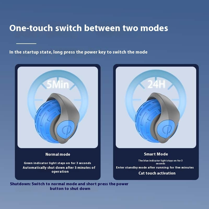 Interactive Cat Toy,  Auto Rolling Ball Toy For Cat