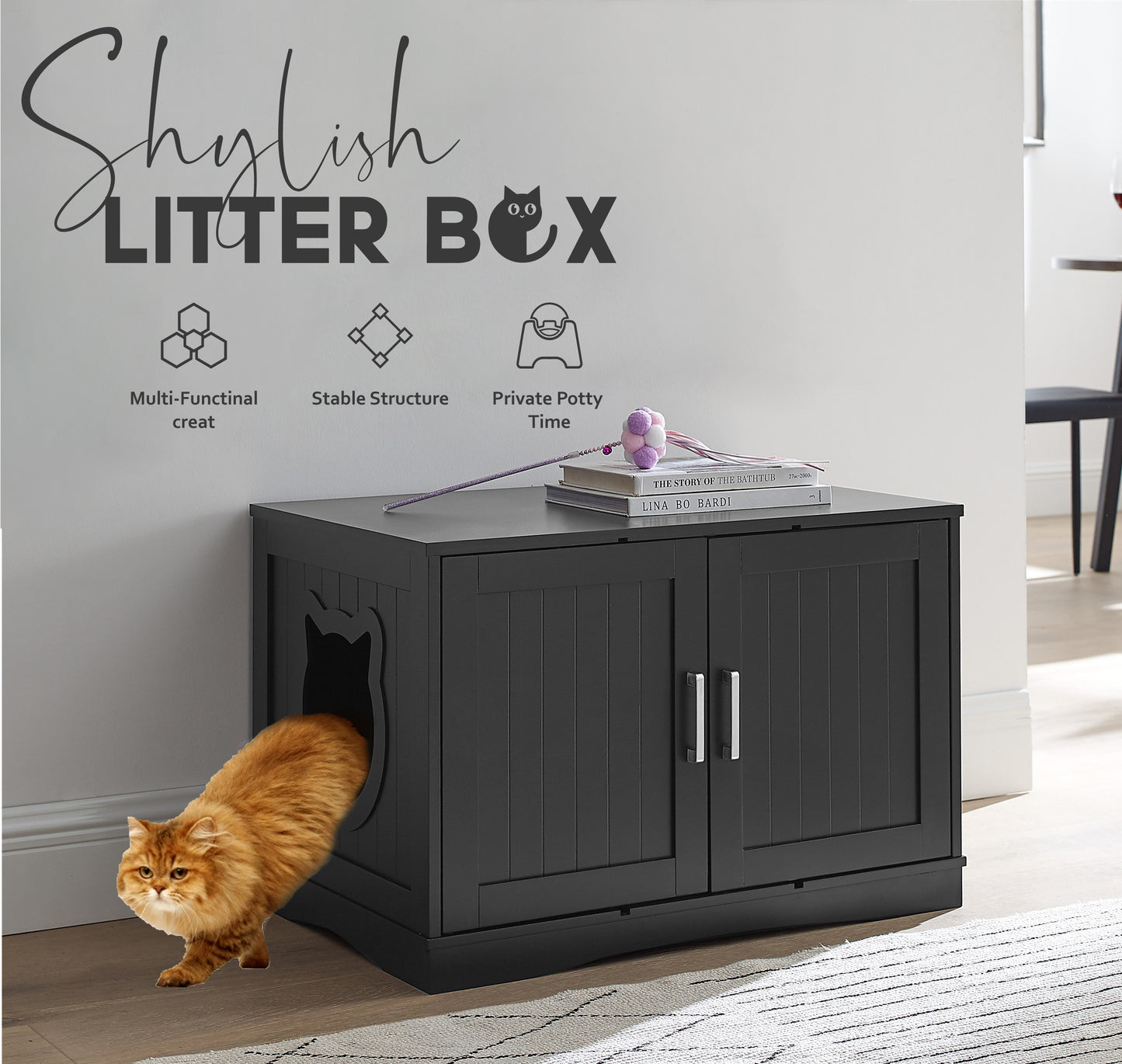 Cat Litter Box Enclosure Furniture