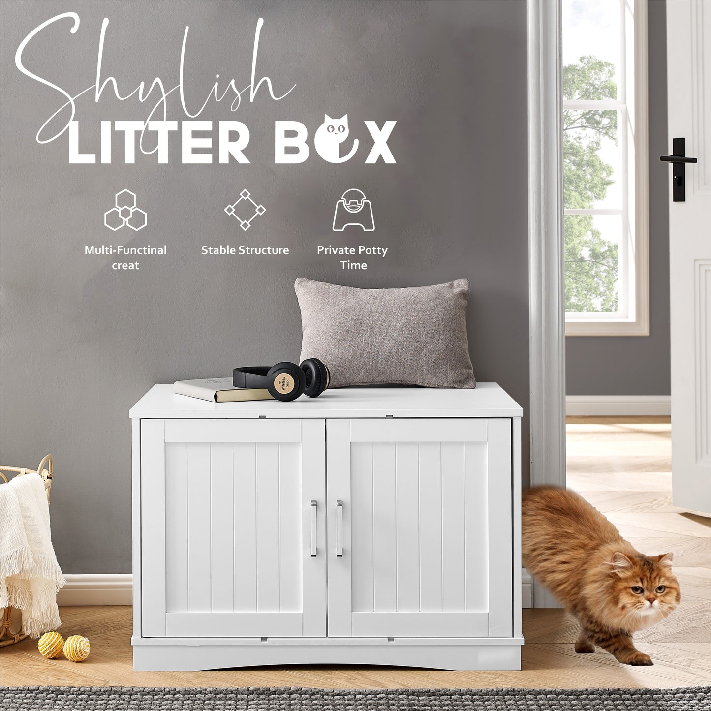 Cat Litter Box Enclosure Furniture