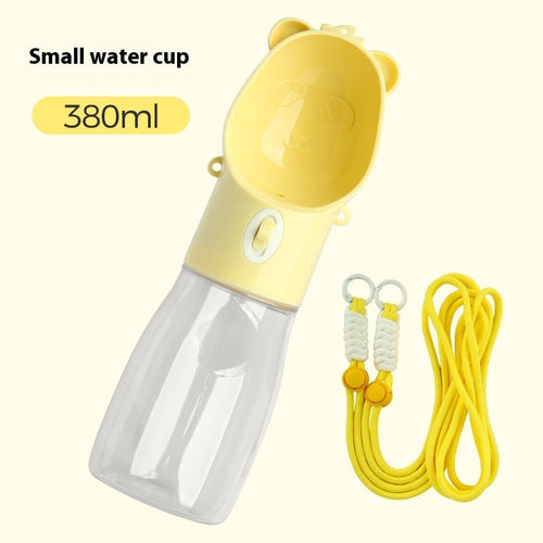 2 In 1 Portable Dog Water Bottle For Small Big Dogs Cat Outdoor